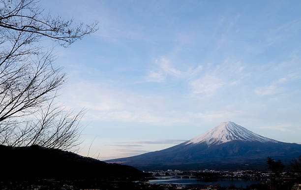 istock mountain fuji in the autumn leaves branch 539019802