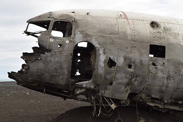 istock Old plane at Solheimasandur beach, Iceland 539019902