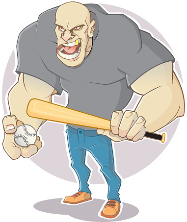 Man Baseball Vector Baseball Man Stock Illustration - Download Image Now - Achievement ...