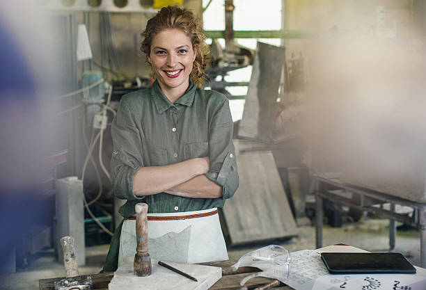istock Stonecutter woman portrait 539020996