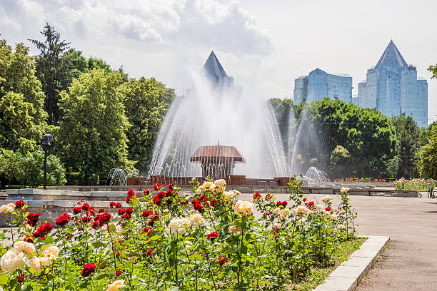 istock Almaty - Fountain in the park 539021382