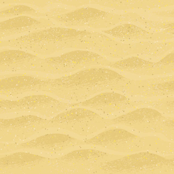nahtloses muster mit sandstrand. - sand stock-grafiken, -clipart, -cartoons und -symbole