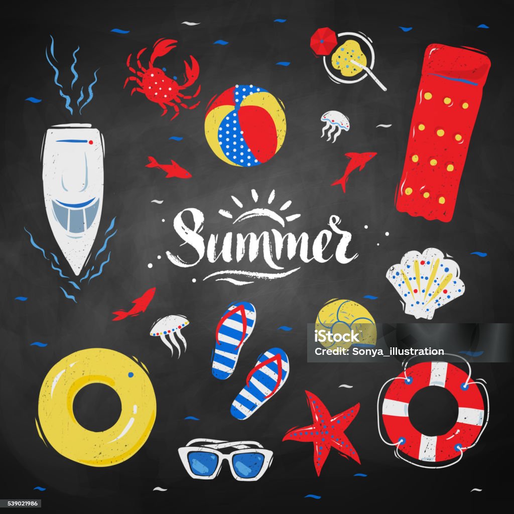 Visualize Summer Summertime Top View Illustrations Stock Illustration - Download Image ...