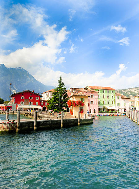 istock Torbole, Italy - September 21, 2014: Lake Garda boardwalk with 539024254