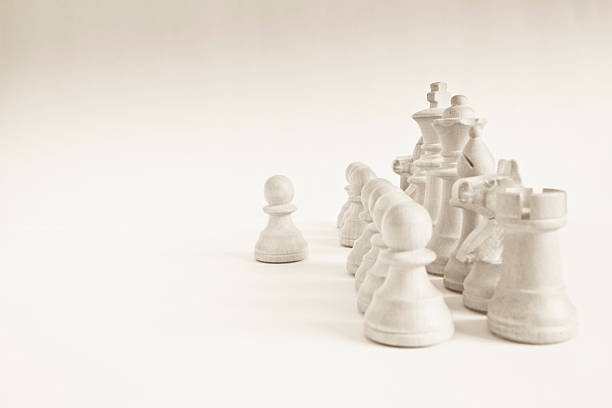 istock Chess strategy: main focus on rook and pawn 539024899