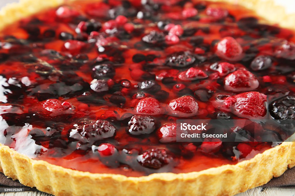 Fresh berry tart Fresh berry tart, closeup 2015 Stock Photo