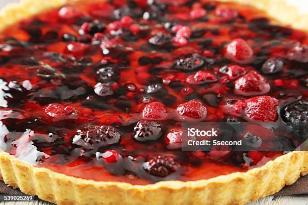 Fresh Berry Tart Stock Photo - Download Image Now - 2015, Baked Pastry Item, Bakery