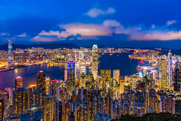 istock Hong Kong Building at night 539025342