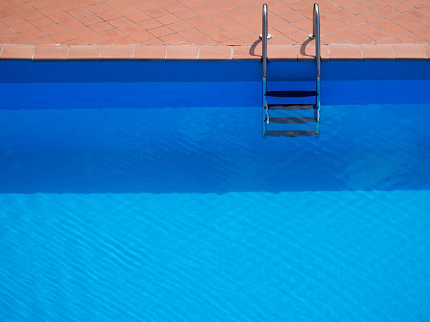 istock Minimalistic swimming pool with steps - holiday, vacation background etc. 539026140