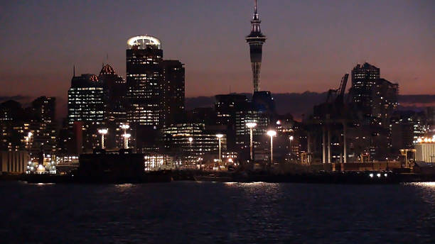istock Auckland Night Skyline 539026693