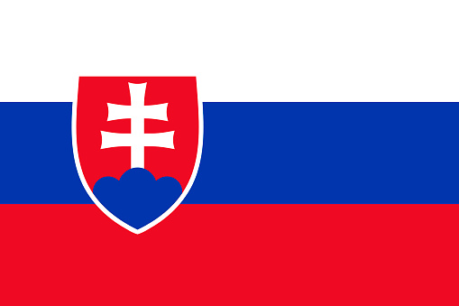 Flag of the Slovakia. Member of the European Union and NATO