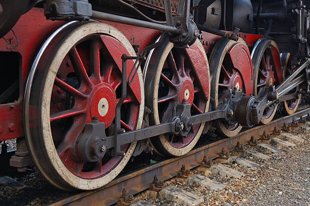 istock Wheels of the locomotive 539039911