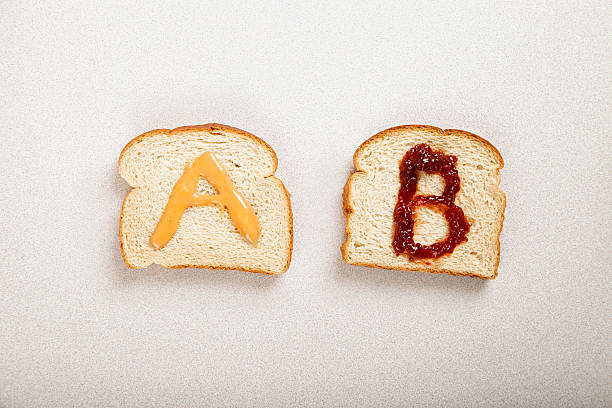 AB 테스트, 샌드위치 스톡 사진