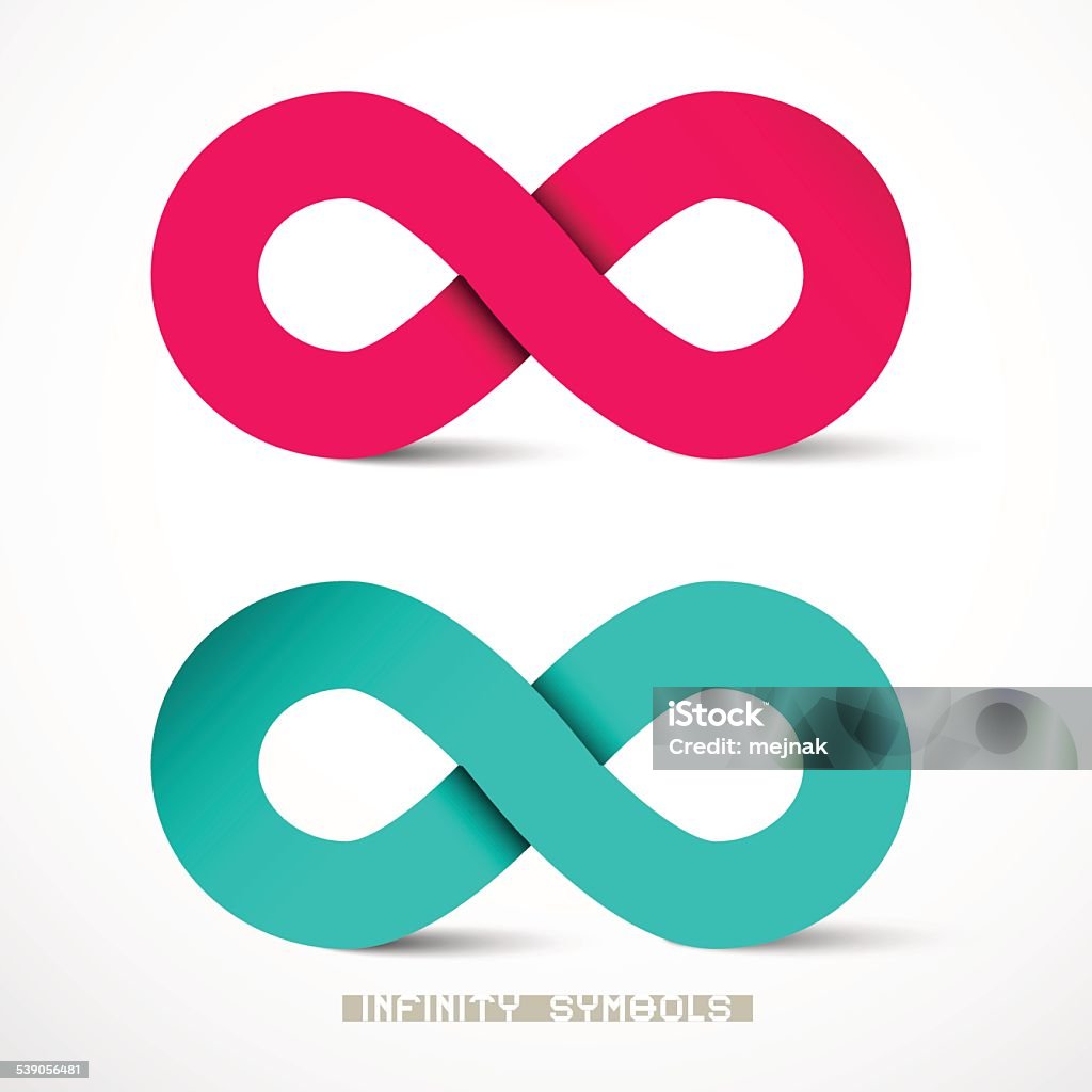 Infinity Sign Worksheet Paper Infinity Symbols Set Vector Stock Illustration - Download Image ...