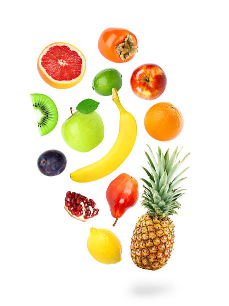 istock Falling fresh color fruits 539058277