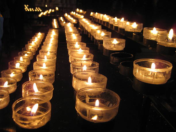 istock Candles in church 539070285