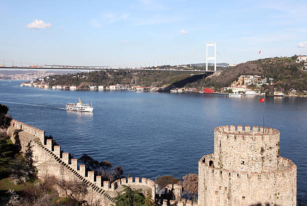 istock Rumelihisari and Fatih Sultan Mehmet Bridge 539072477