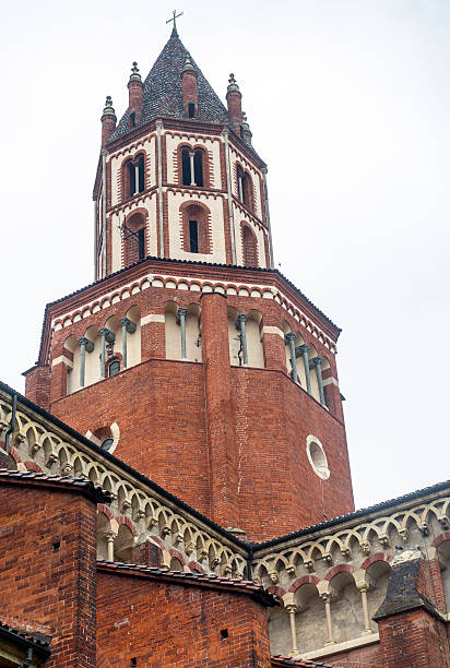 Vercelli (Piedmont, Italy): exterior of the Sant'Andrea church, of medieval era