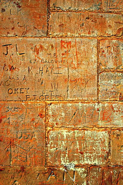 istock Carved Names on a Church Wall 539073029