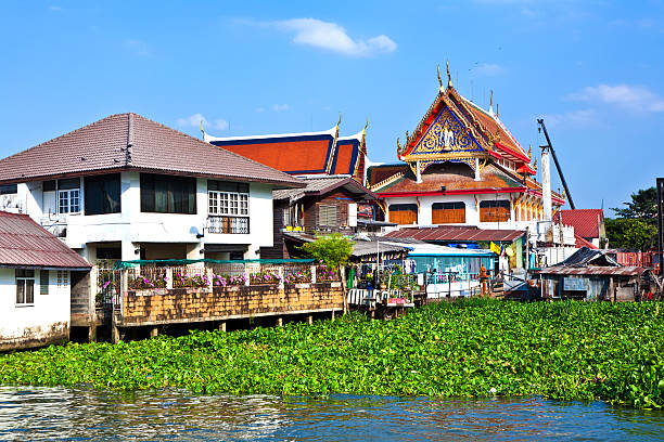 istock temple at the river Mae Nam Chao Phraya in Bangkok 539078841