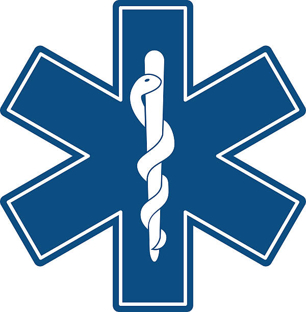 ilustraciones, imágenes clip art, dibujos animados e iconos de stock de símbolo médico - emergency services occupation