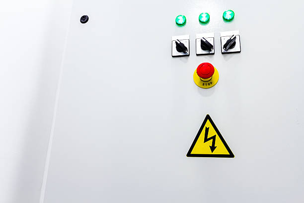 istock Electricity distribution place. Fuse box 539090592