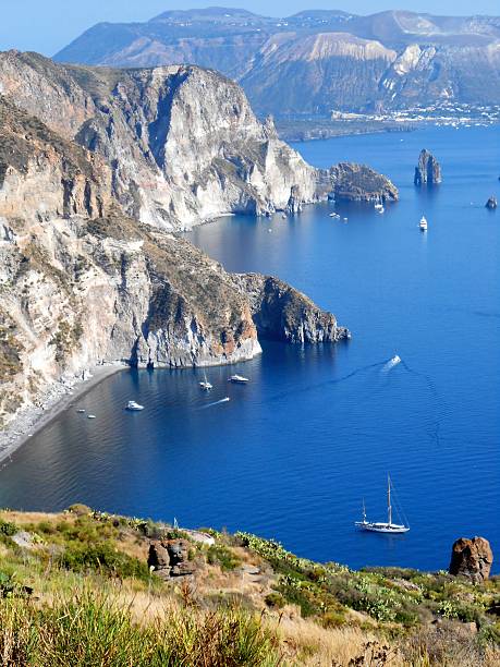 wyspa lipari, sycylia, włochy - lipari island zdjęcia i obrazy z banku zdjęć