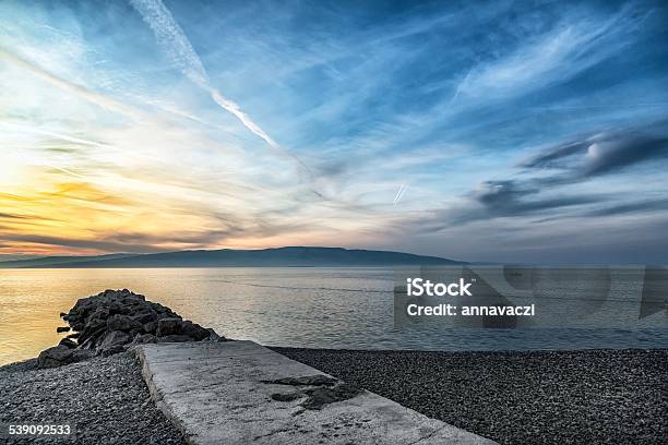 Beautiful Landscape With Sea And Clouds Stock Photo - Download Image Now - 2015, Backgrounds, Beach