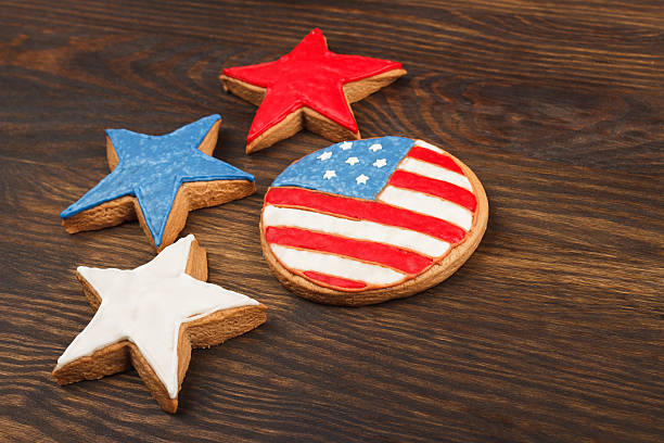 istock Cookies with American patriotic colors 539093342