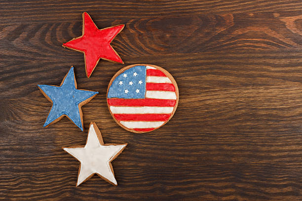 istock Cookies with American patriotic colors 539093418