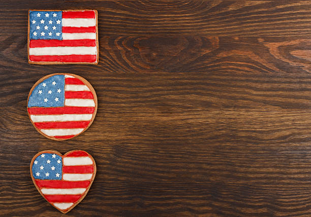 istock Cookies with American patriotic colors 539093520