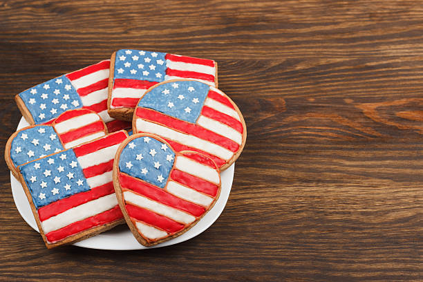 istock Cookies with American patriotic colors 539093912