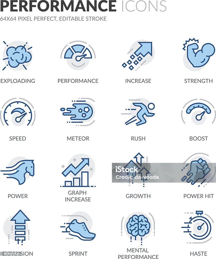 Iconos de línea - arte vectorial de Ícono libre de derechos