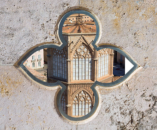 Valencia aerial skyline from el Miguelete cathedral tower at Spain photomount