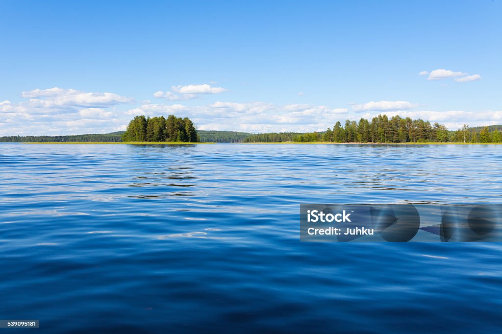 Finland lake scape at summer Finland lake scape at summer viewed from boat Lake Stock Photo