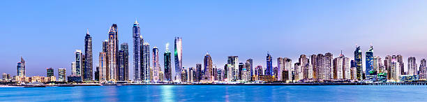 istock Dubai Marina Skyline at Twilight United Arab Emirates 539095243