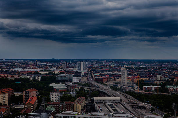 istock Aerial view of Stockholm captured from Ericsson Globe 539097380