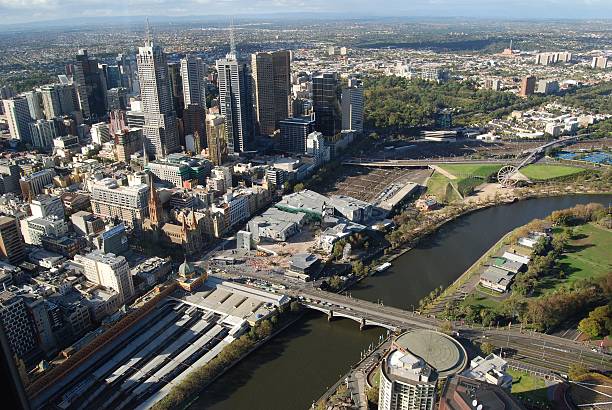 istock Looking down over the Melbourne business district 539098122