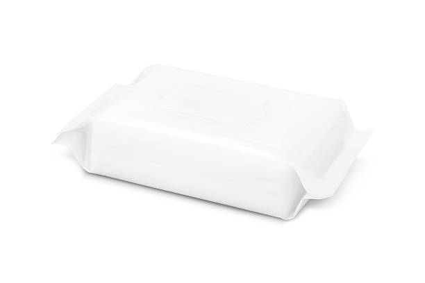 istock blank packaging paper wipes pouch isolated on white background 539100898