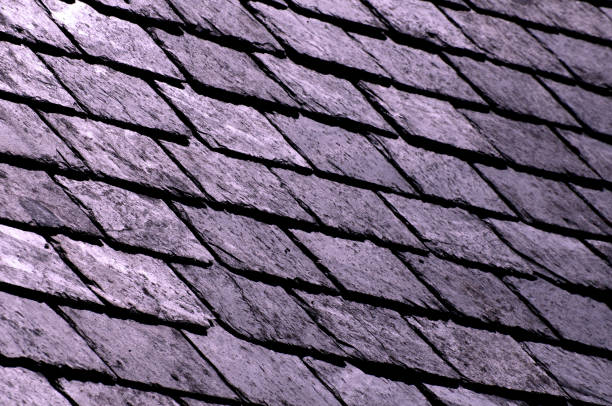istock Cottage Roof Slates Purple 539101488