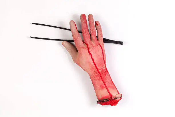 Photo of Zombie Hand with Tongs