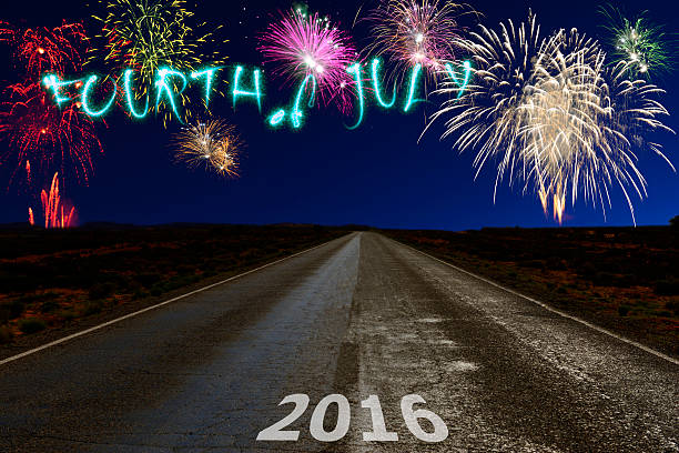 istock Road towards 4th July fireworks 539102644