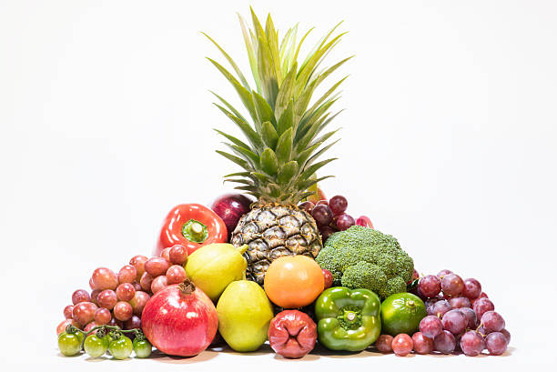 istock Fresh fruits isolated on white background 539104015