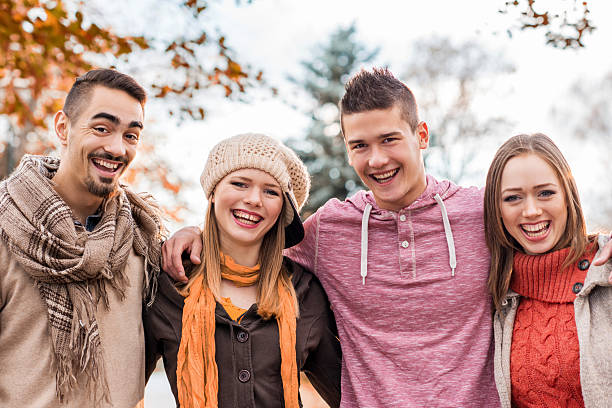 istock Cheerful friends outdoors. 539105797