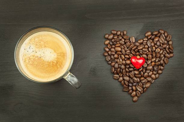 istock Roasted coffee beans on the kitchen table. Fresh coffee. 539106206