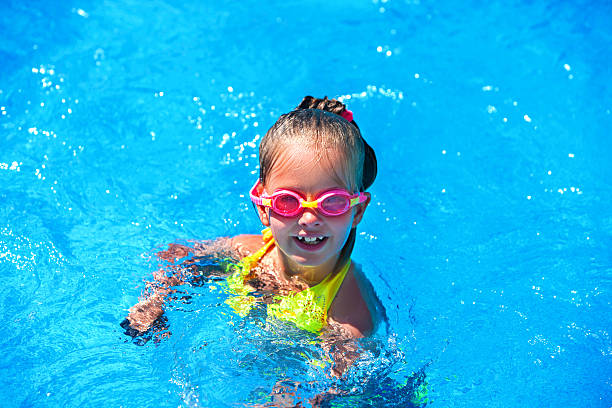 istock Child on water slide in aquapark. 539106460