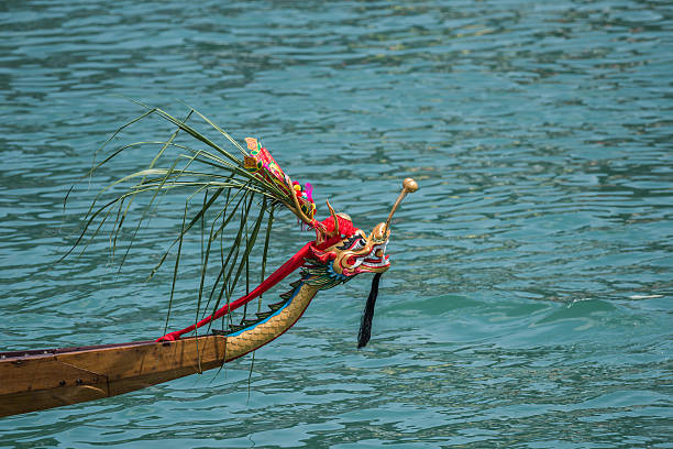 Dragon head on the dragonboat