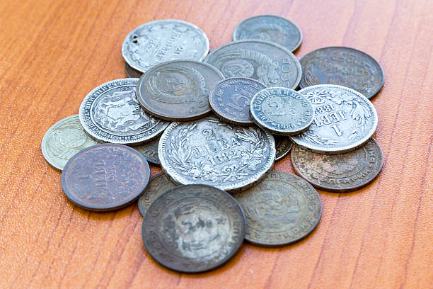 istock Old expired coins. USSR coins and silver coins 539111550