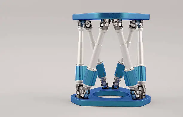 Photo of Modular Hexapod System. Hexapod Robot. 3d illustration