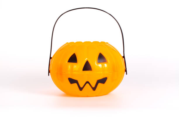 istock Halloween Pumpkin isolated on white background 539115288